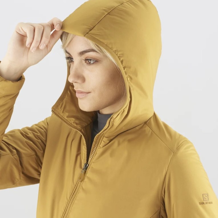 Salomon Outrack Women's Insulated Jackets Yellow | CA 43H68